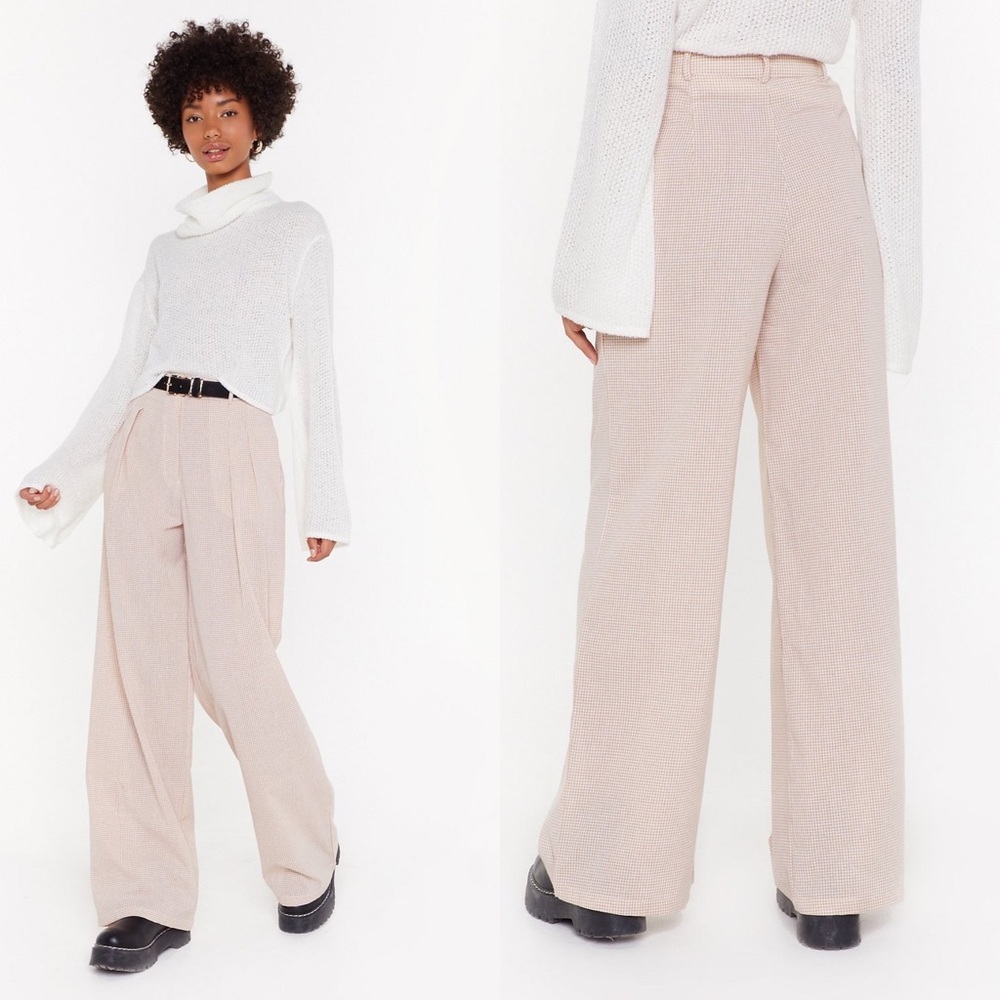 NWT Nasty gal Gingham What They Deserve Pants